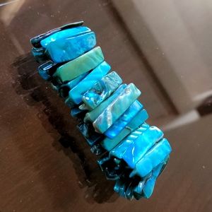 Blue turquoise bracelet